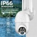 IP WiFi κάμερα ασφαλείας αδιάβροχη 1080P PTZ GUUDGO 10LED